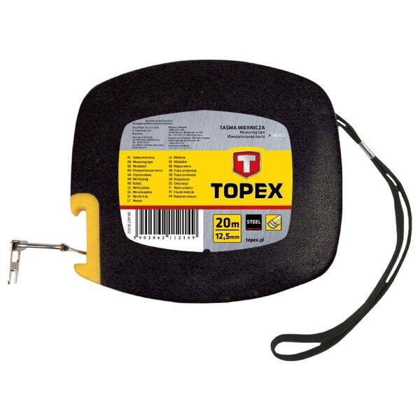

Рулетка Topex - 20 м х 12,5 мм бобина, металлическая(28C412)