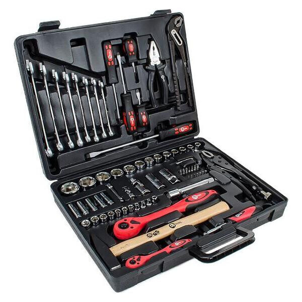 

Набор инструмента Intertool - 1/4", 1/2" 72 ед. ET-6073(ET-6073)