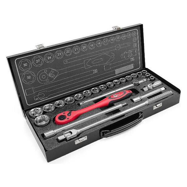 

Набор инструмента Intertool - 1/2" 25 ед.(ET-6025)