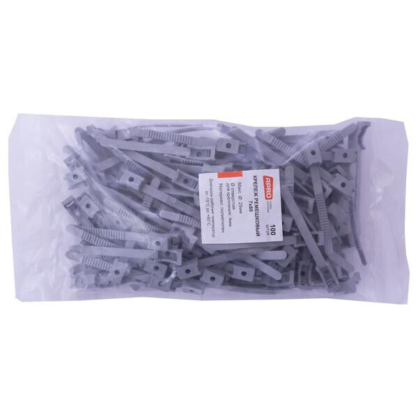 

Крепеж ремешковый Apro - 7 x 80 мм серый (100 шт.)(KR-22G)