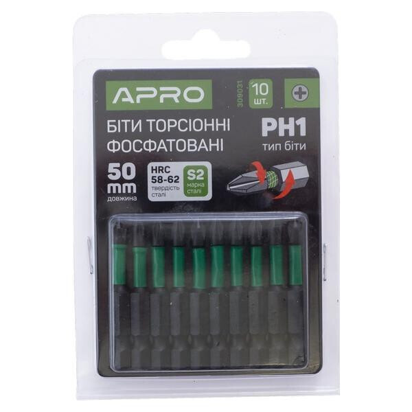 

Бита Apro - PH1 x 50 мм ударная (10 шт.)(309031)