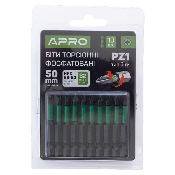

Бита Apro - PZ1 x 50 мм ударная (10 шт.)(309038)