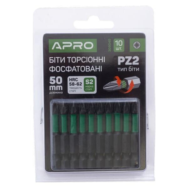 

Бита Apro - PZ2 x 50 мм ударная (10 шт.)(309040)