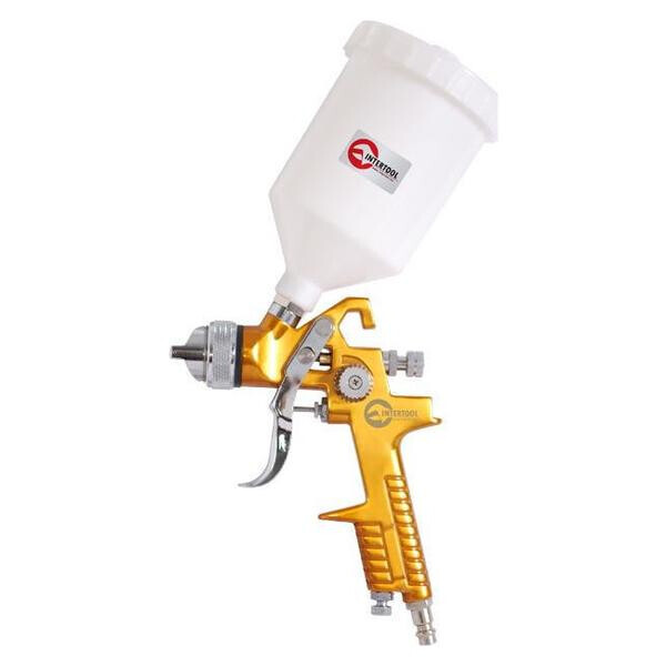 

Пневмопистолет лакокрасочный HVLP Intertool - верхний бак 600 мл x 1,5 мм(PT-0110)