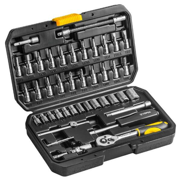 

Набор инструмента Topex - 1/4" 46 ед.(38D640)