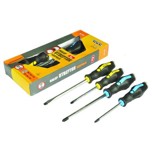 

Набор ударных отверток Mastertool - 4 шт. 40-1153(40-1153)