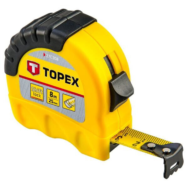 

Рулетка Topex - 8 м х 25 мм Shiftlock(27C308)