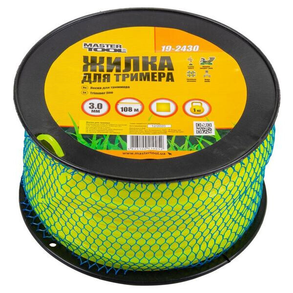 

Леска для триммера Mastertool - 3,0 мм x 108 м квадрат(19-2430)