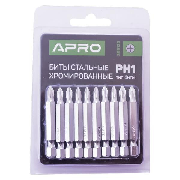 

Бита Apro - PH1 x 50 мм хром (10 шт.)(309133)