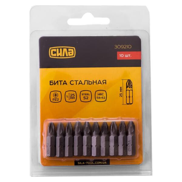 

Бита Сила - PZ2 x 25 мм (10 шт.)(309210)