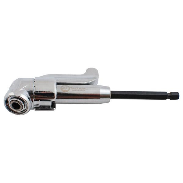 

Угловой адаптер Intertool - для отверточных насадок 1/4"(VT-0106)