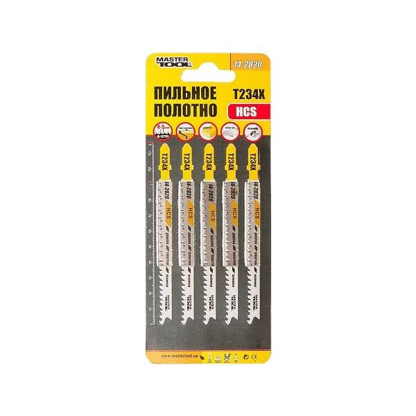 

Полотно пильное для лобзика Mastertool - T234X 116 мм x 8-12T, дерево (5 шт.)(14-2820)