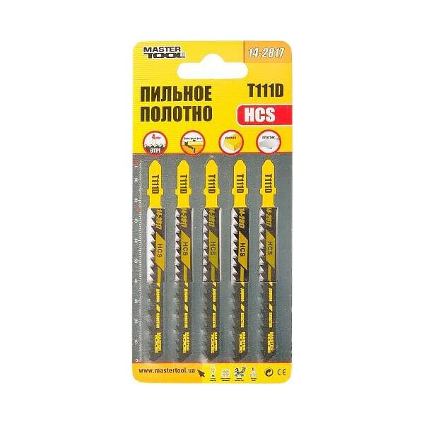 

Полотно пильное для лобзика Mastertool - T111D 100 мм x 6T, дерево (5 шт.)(14-2817)