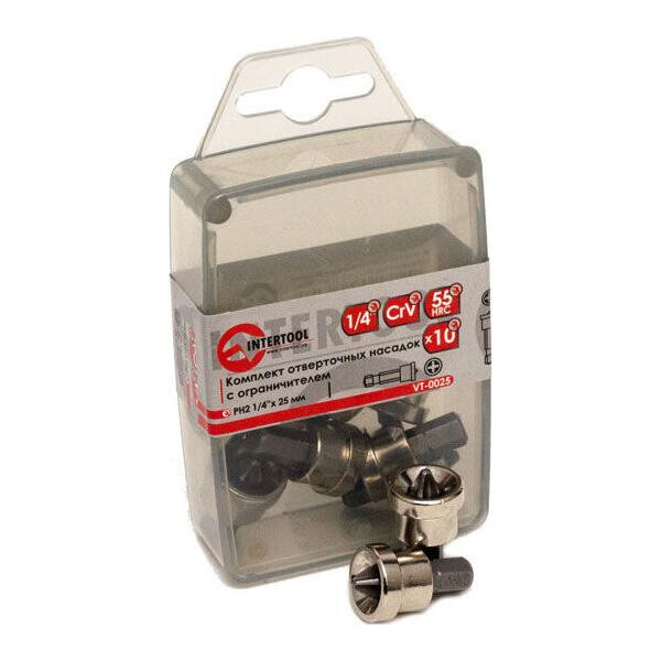 

Бита с ограничителем Intertool - PH2 x 25 мм(VT-0025)