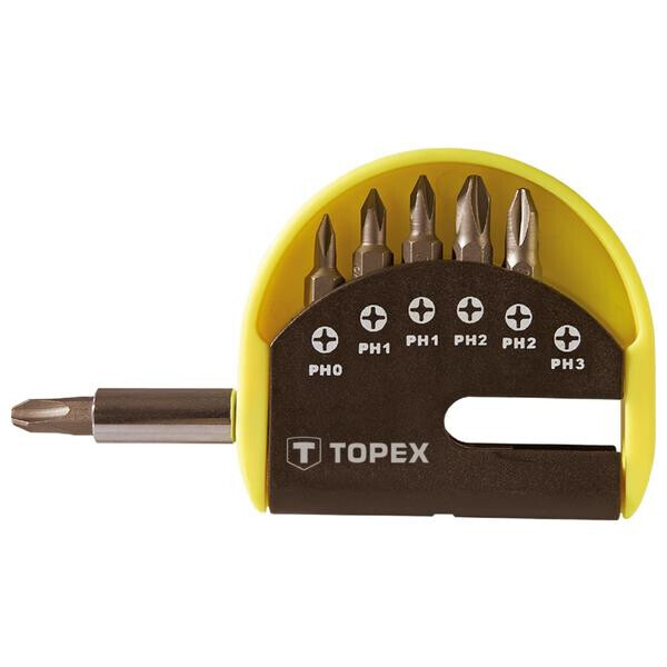

Набор бит с удлинителем Topex - 7 шт. (PH)(39D350)
