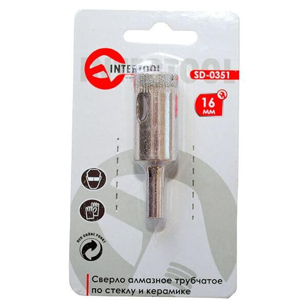 

Сверло трубчатое по стеклу и керамике Intertool - 16 мм(SD-0351)