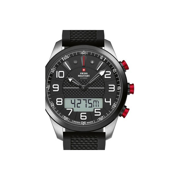 

Часы Swiss Military SM34061.01 Ana-Digi Chronograph 45mm 10ATM