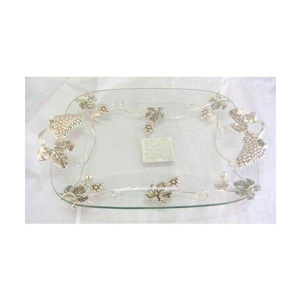 

Блюдо прямоугольное с ручками декоративное Grapes 44х29х8см S&T ST-37200