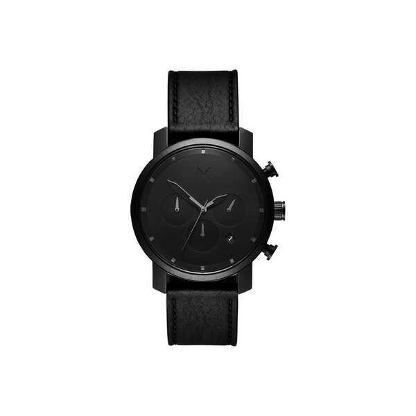 

Часы MVMT MC02-BLBL Chrono Black Leather 40mm 10ATM