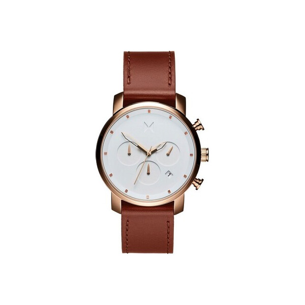 

Часы MVMT MC02-RGNA Chrono Rose Золотой Natural Tan 40mm 10ATM