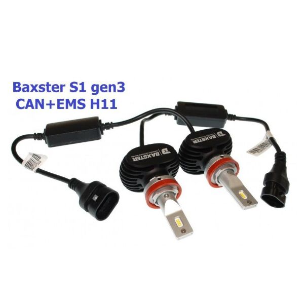

LED лампы Baxster S1 gen3 H11 5000K CAN+EMS (2 шт)