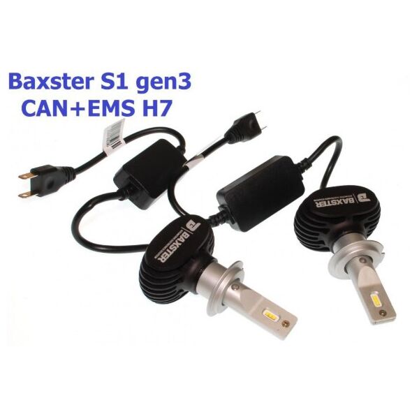 

LED лампы Baxster S1 gen3 H7 5000K CAN+EMS (2 шт)