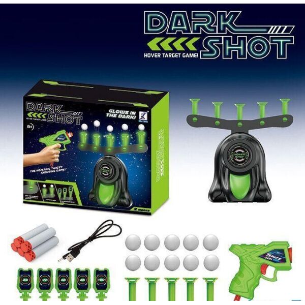 

Пистолет с мишенью "Dark Shot" Hover Shot воздушный тир в коробке