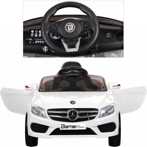 

Детский электромобиль Mercedes M 2772EBLR-1 Белый