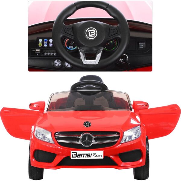 

Детский электромобиль Mercedes M 2772EBLR-3 Красный