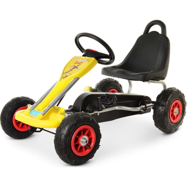 

Детский карт (веломобиль) М 1564-6 Bambi kart с большими колесами, ручным тормозом и регулировкой расстояния