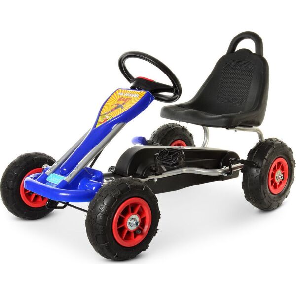 

Детский карт (веломобиль) М 1564-4 Bambi kart с большими колесами, ручным тормозом и регулировкой расстояния