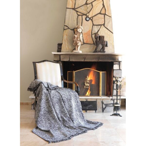 

Плед-накидка Eponj Home Buldan Keten - Linen 170*220 siyah черный (2000022201094)