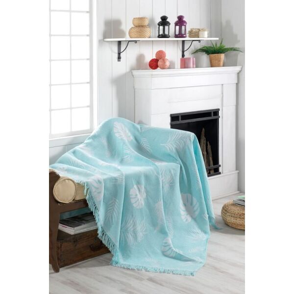 

Плед-накидка Eponj Home Buldan Keten - Monstera 170*220 su yesil зеленый (svt-2000022282345)