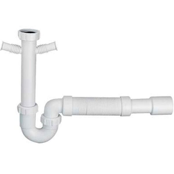 

Сифон для кухонной мойки 1 1/2x50 с гофротрубой McAlpine