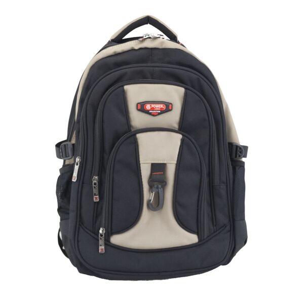 

Рюкзак 804 Power London черный с бежевым