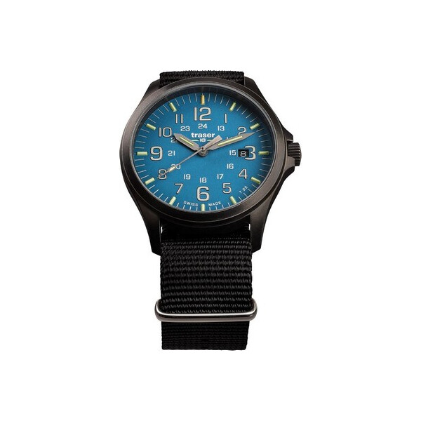 

Часы Traser H3 108647 P67 Officer GunMetal Skyblue Herren 42mm 10ATM