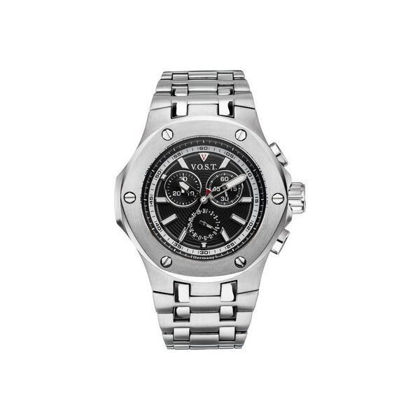 

Часы V.O.S.T. Germany V100.001.CS.SS.M.B Chronograph 44mm 20ATM