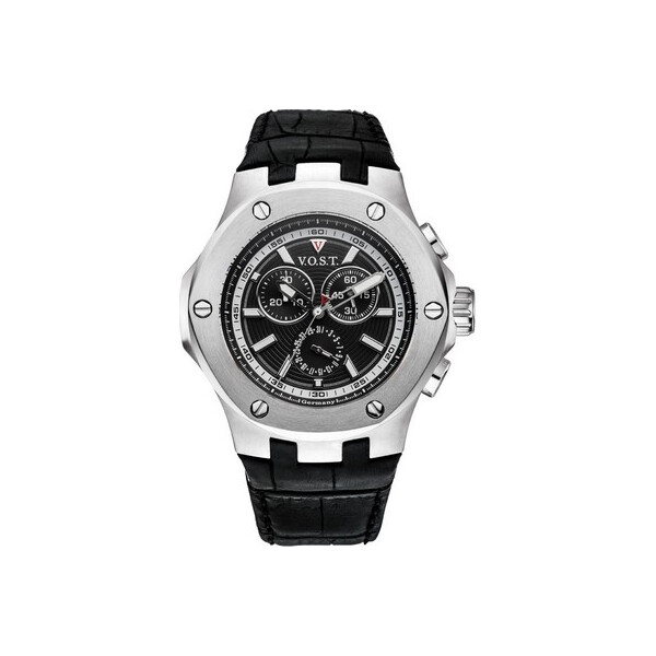 

Часы V.O.S.T. Germany V100.002.CS.SS.L.B Chronograph 44mm 20ATM