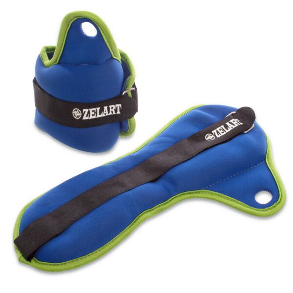 

Утяжелители-манжеты для рук Zelart Weighted Cuffs Синий-салатовый (2 x 1кг) (FI-1965-2-BLGR)