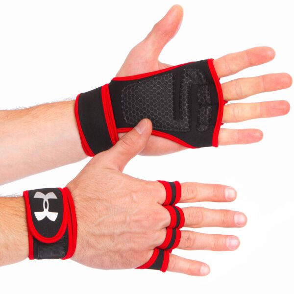 

Атлетические перчатки (накладки) Under Armour Черный-красный (S) (BC-9992-S-BR)