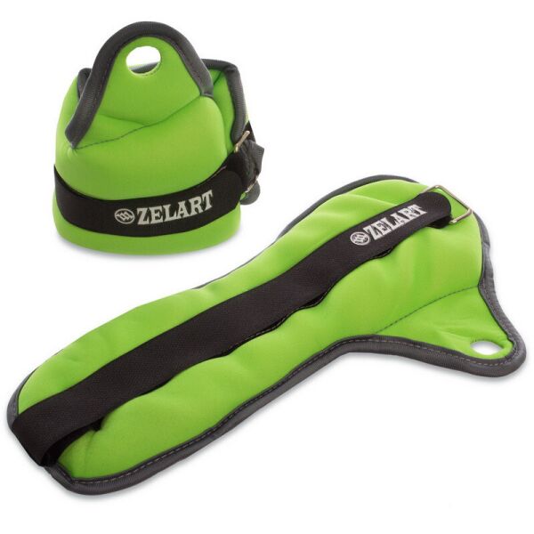 

Утяжелители-манжеты для рук Zelart Weighted Cuffs Салатовый-серый (2 x 1кг) (FI-1965-2-GRG)