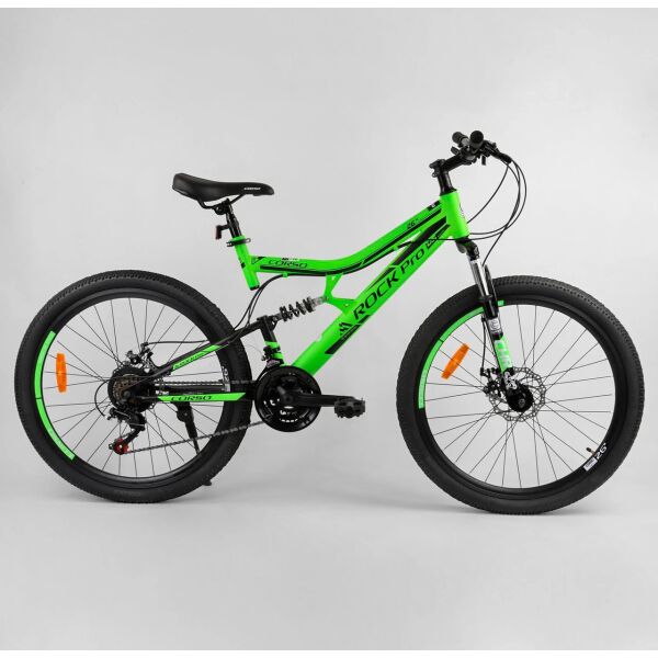 

Велосипед Спортивный CORSO «Rock-Pro» 26" дюймов 36102 зеленый 03561