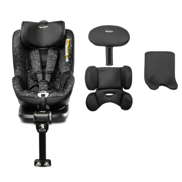 

Автокресло Caretero Twisty группа 0+/1 (0-18 кг) i-Size с системой Isofix и поворотным механизмом на 360° + защита от боковых ударов Черный
