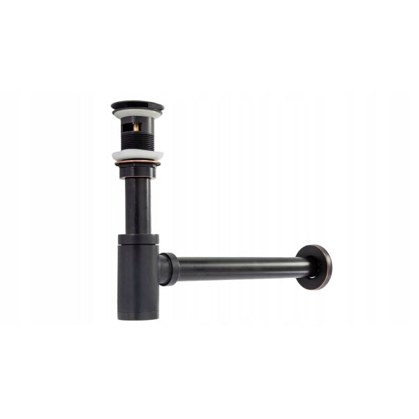 

Сифон для раковины REA Old A0524 Black из латуни + клапан клик-клак