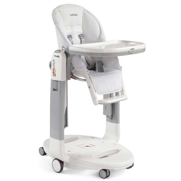 

Стульчик для кормления Peg-Perego Tatamia Follow Me Белый с регулировкой высоты, 7 положений + система Stop&Go