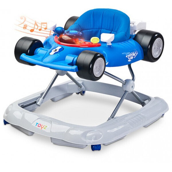 

Ходунки Сaretero Speeder Blue со звуковыми и световыми эффектами + игровая панель и защита от опрокидывания