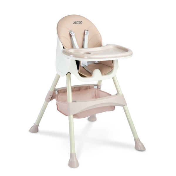

Стульчик для кормления 2 в 1 Caretero Bill Pink с корзиной для игрушек и барьером