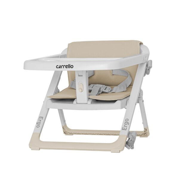 

Стульчик-бустер для кормления CARRELLO Ergo CRL-8403 Sand Beige с защитой от сползания и ремнями безопасности