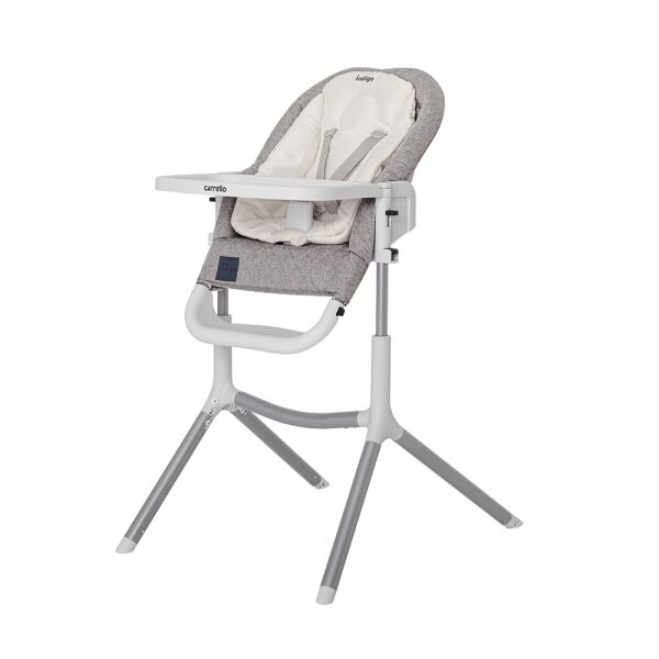 

Стульчик для кормления 2 в 1 CARRELLO Indigo CRL-8402 Light Grey с 5-ти ступенчатой регулировкой высоты + съемный вкладыш для младенца