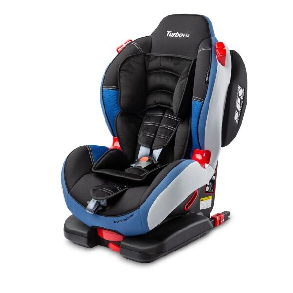 

Автокресло Caretero Sport Turbo Fix группа 1-2 (9-25 кг) с регулировкой спинки, 6 позиций + система Isofix, TopTether и боковая защита Синий/Черный